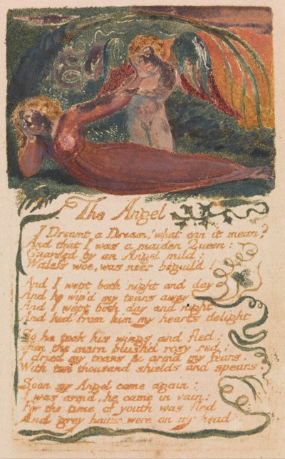 Songs of Innocence and of Experience, Plate 40, The Angel (Bentley 41) by William Blake